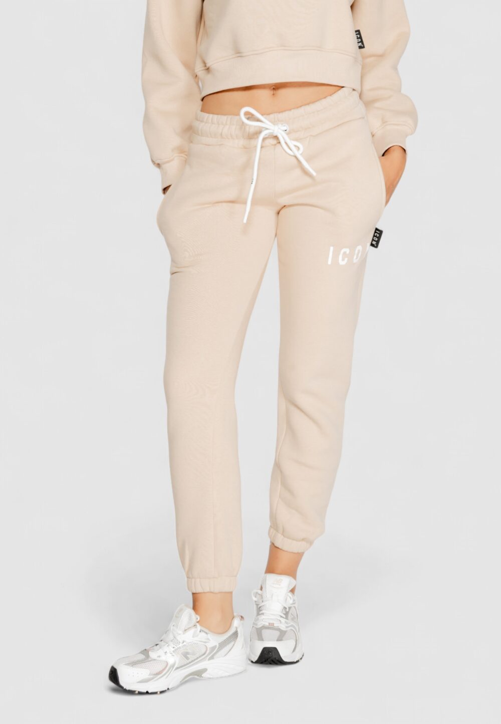 Pantaloni sportivi Icon Beige - Foto 1