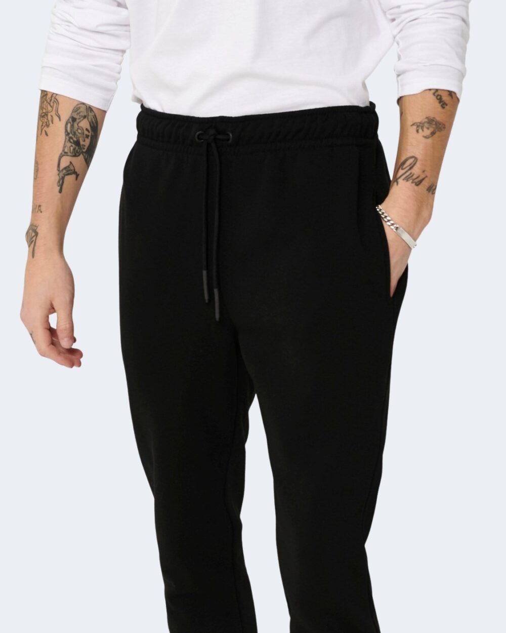 Pantaloni sportivi Only & Sons ceres life sweat pants noos Nero - Foto 4