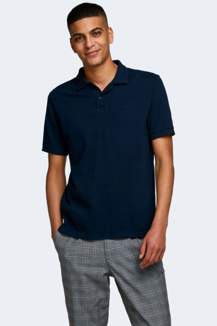 Polo manica corta Jack Jones jjebasic ss noos Blue scuro