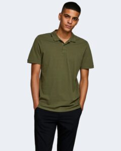 Polo manica corta Jack Jones jjebasic ss noos Verde Oliva - Foto 1