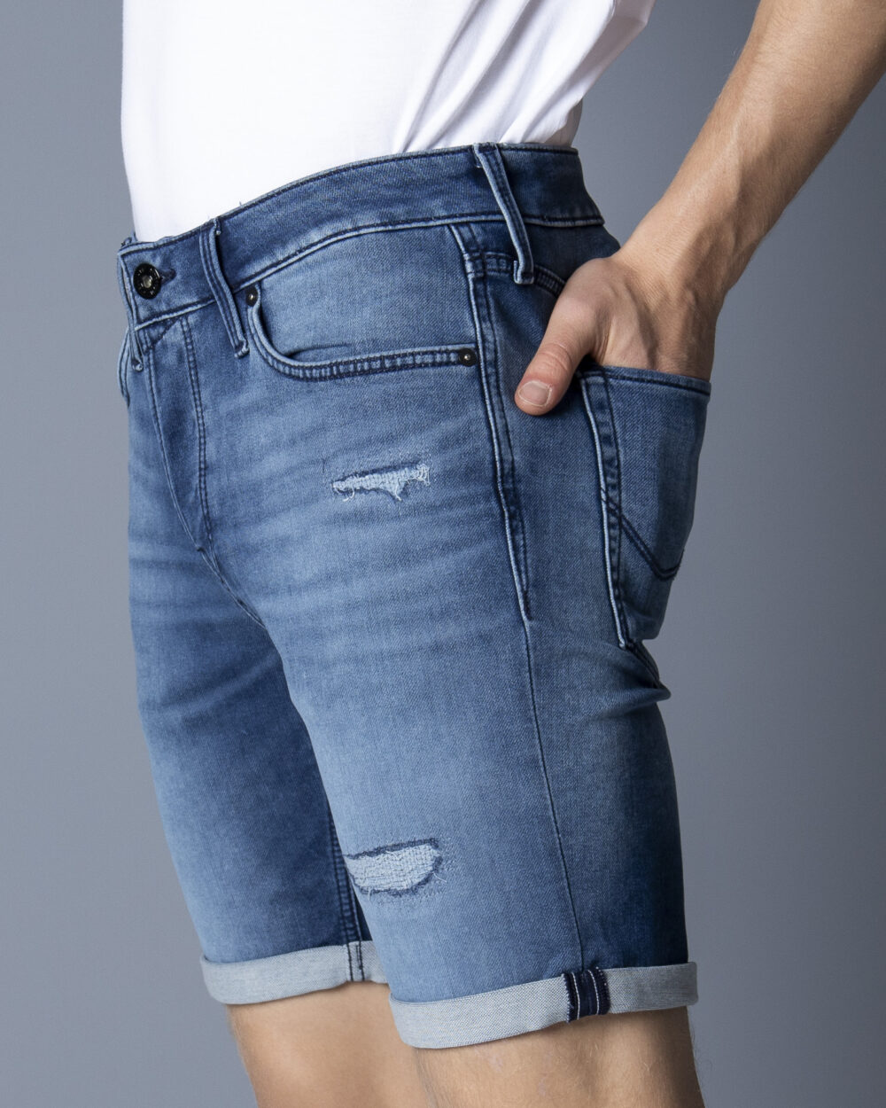 Shorts Jack Jones jjirick jjicon shorts ge 207 ik sn Blue Denim - Foto 1