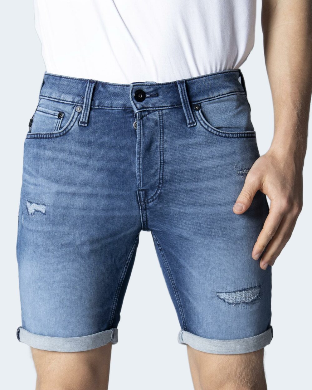 Shorts Jack Jones jjirick jjicon shorts ge 207 ik sn Blue Denim - Foto 5