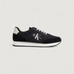 Sneakers Calvin Klein Jeans retro runner low mix Nero - Foto 1