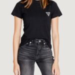 T-shirt Guess Active ann ss slim Nero - Foto 1