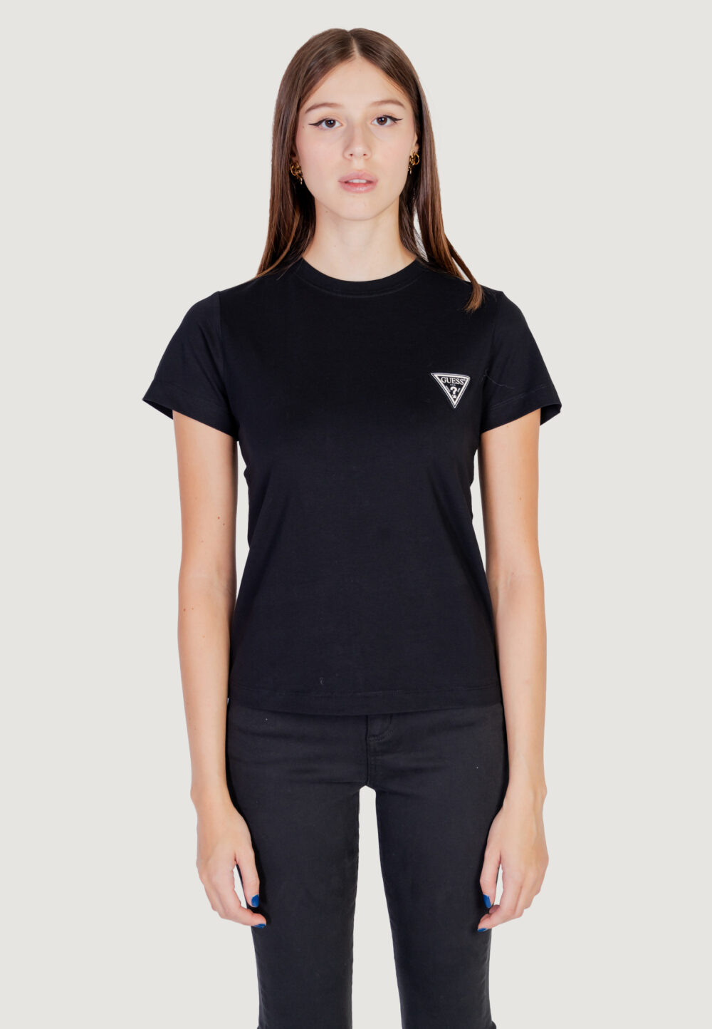 T-shirt Guess Active ann ss slim Nero - Foto 6