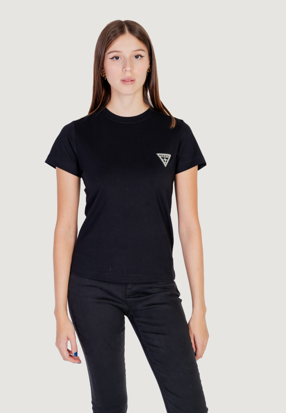 T-shirt Guess Active ann ss slim Nero - Foto 7