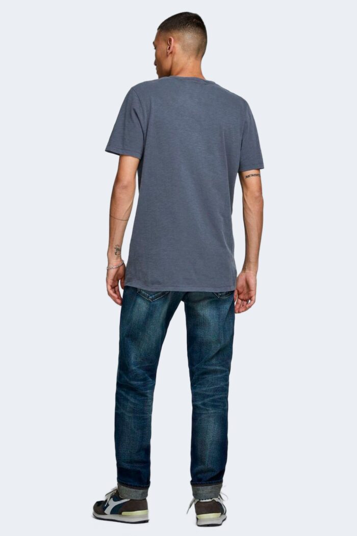 T-shirt Jack Jones esplit neck tee ss noos Blu Chiaro