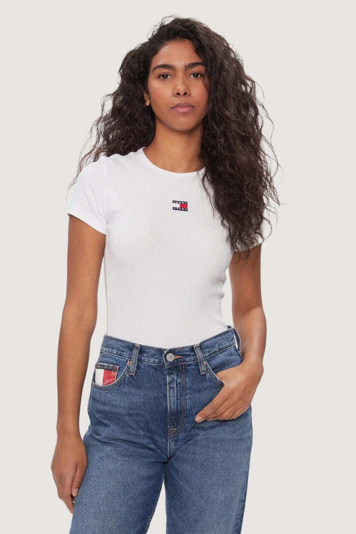 T-shirt Tommy Hilfiger Jeans tjw badge rib Bianco