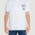 T-shirt Tommy Hilfiger Jeans tjm reg graffiti sig Bianco - Foto 1