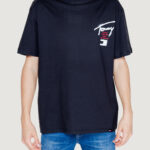 T-shirt Tommy Hilfiger Jeans tjm reg graffiti sig Nero - Foto 1