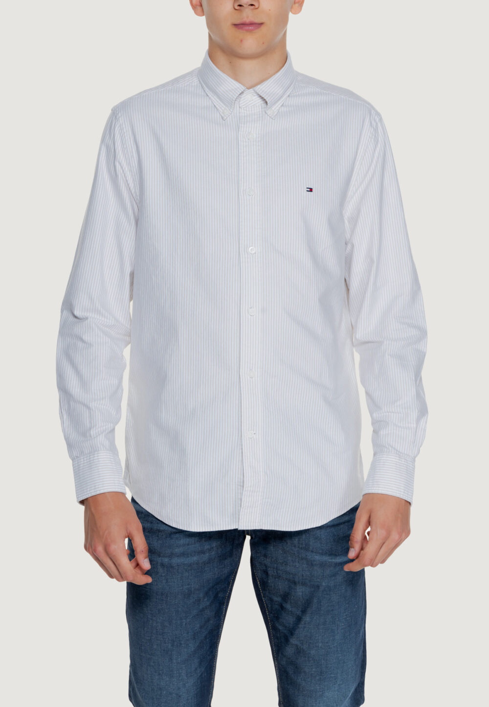 Camicia manica lunga Tommy Hilfiger heritage oxford Beige - Foto 1