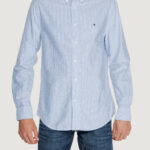 Camicia manica lunga Tommy Hilfiger heritage oxford Blu - Foto 1