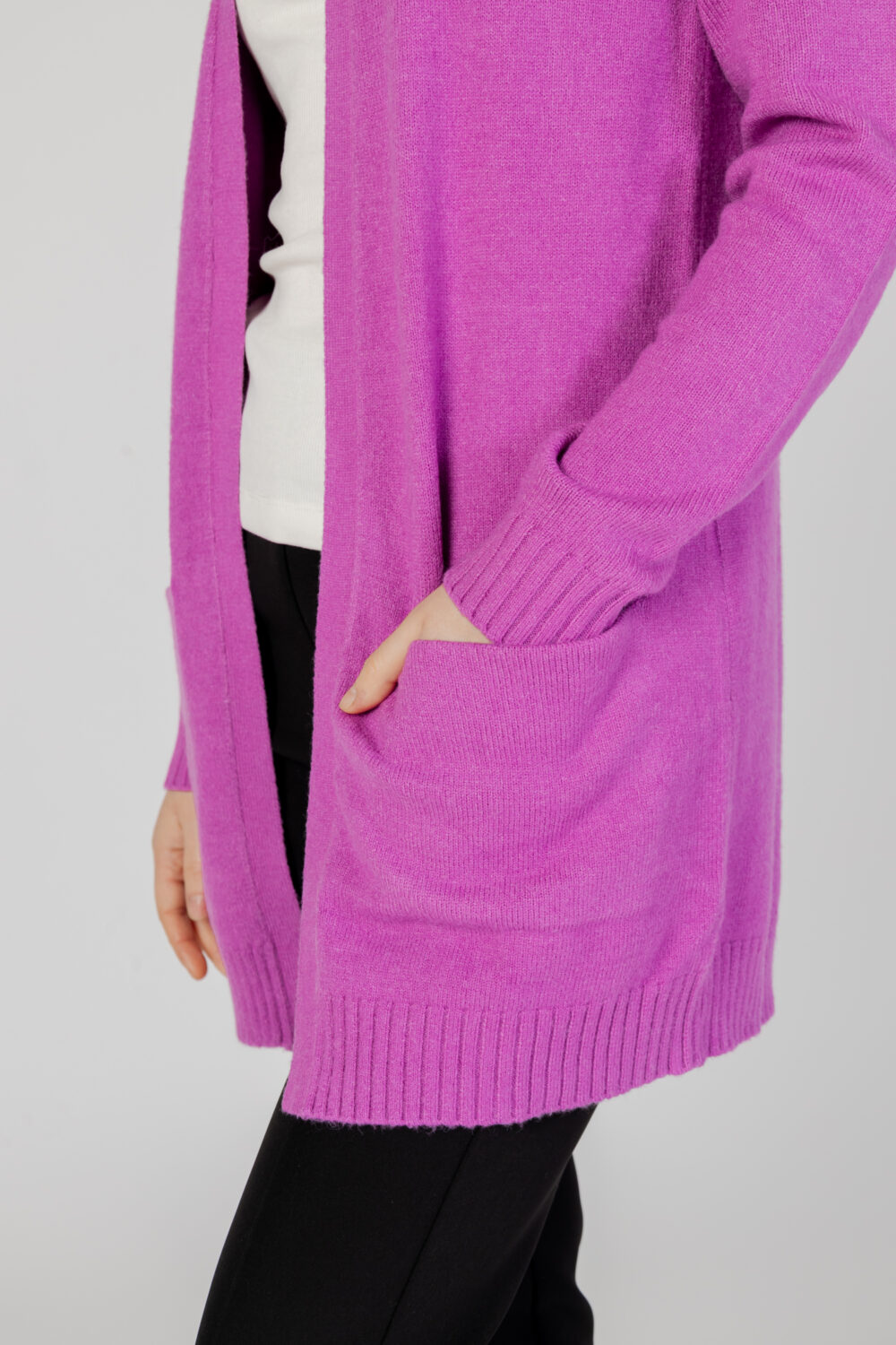 Cardigan Vila Clothes viril l/s open color Rosa - Foto 2