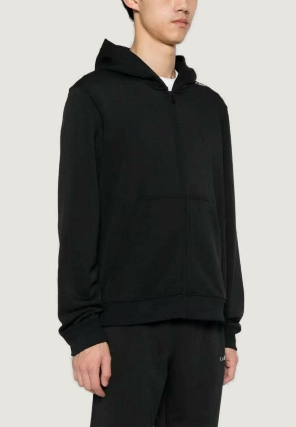 Felpa con cappuccio Calvin Klein Sport pw - full zip Nero - Foto 2