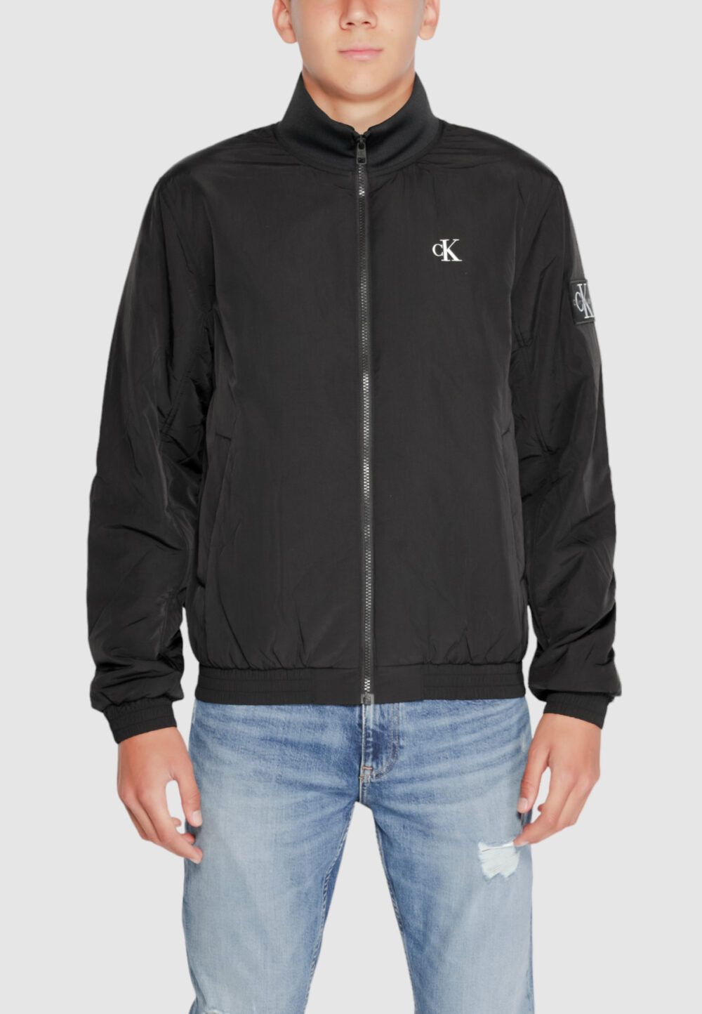 Giacchetto Calvin Klein Jeans padded harrington Nero - Foto 1