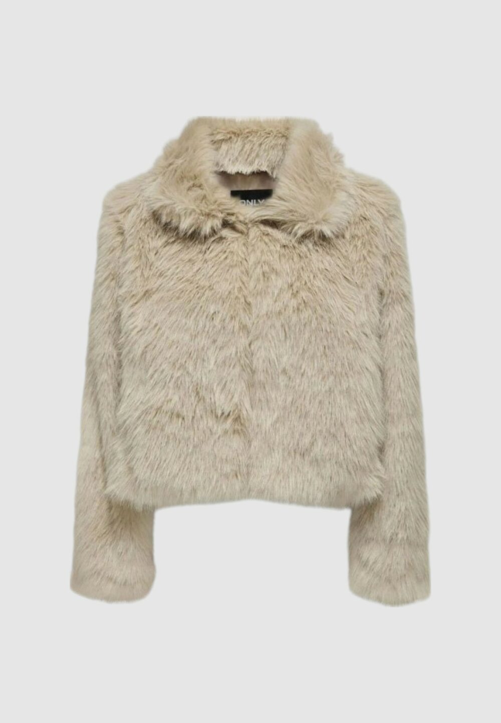 Pelliccia ecologica Only onlmanny faux fur cc otw Beige chiaro - Foto 1