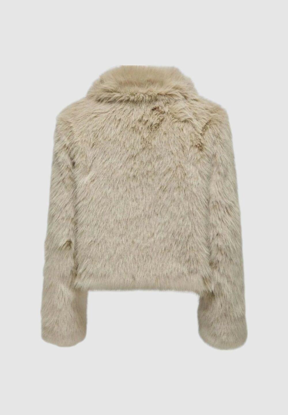 Pelliccia ecologica Only onlmanny faux fur cc otw Beige chiaro - Foto 2