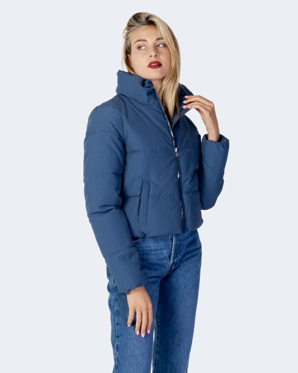 Piumino Only onldolly short puffer jacket otw noos Denim - Foto 1