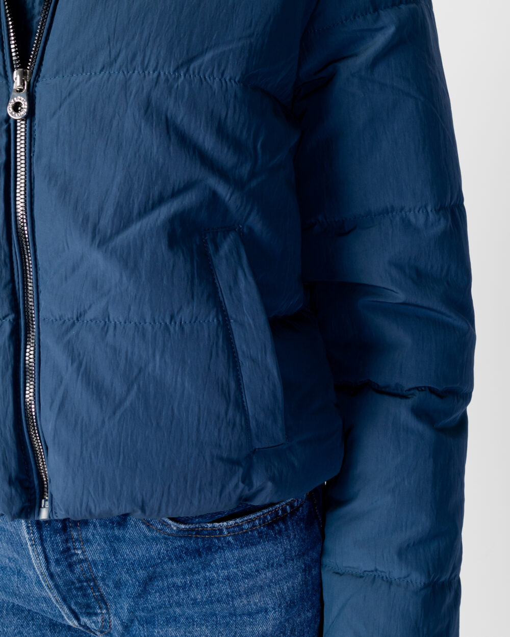 Piumino Only onldolly short puffer jacket otw noos Denim - Foto 4