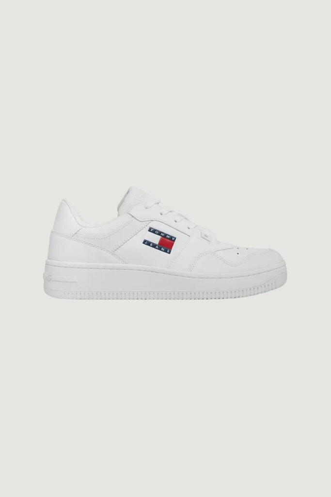 Sneakers Tommy Hilfiger Jeans retro basket ess Bianco