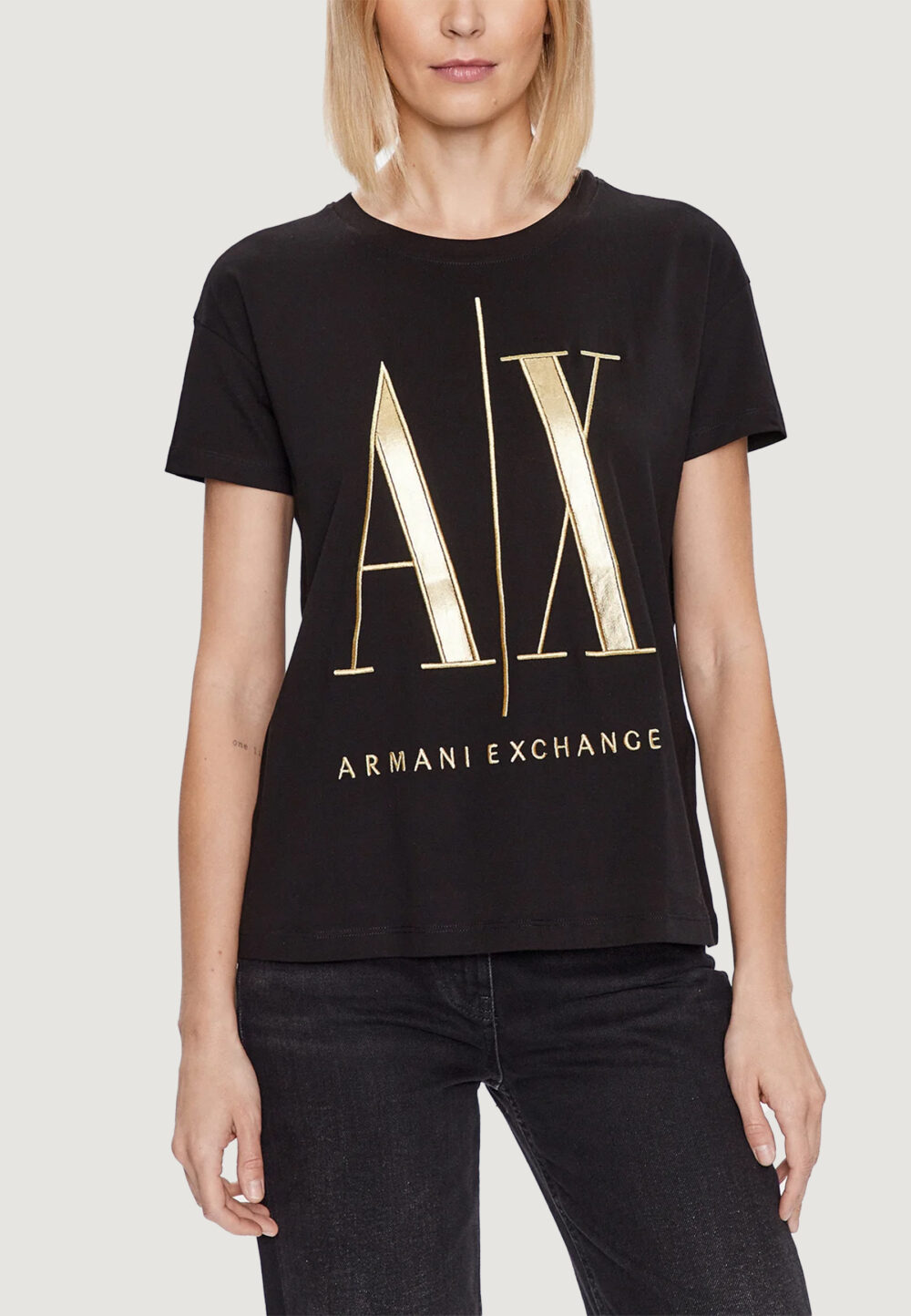 T-shirt Armani Exchange Nero - Foto 1