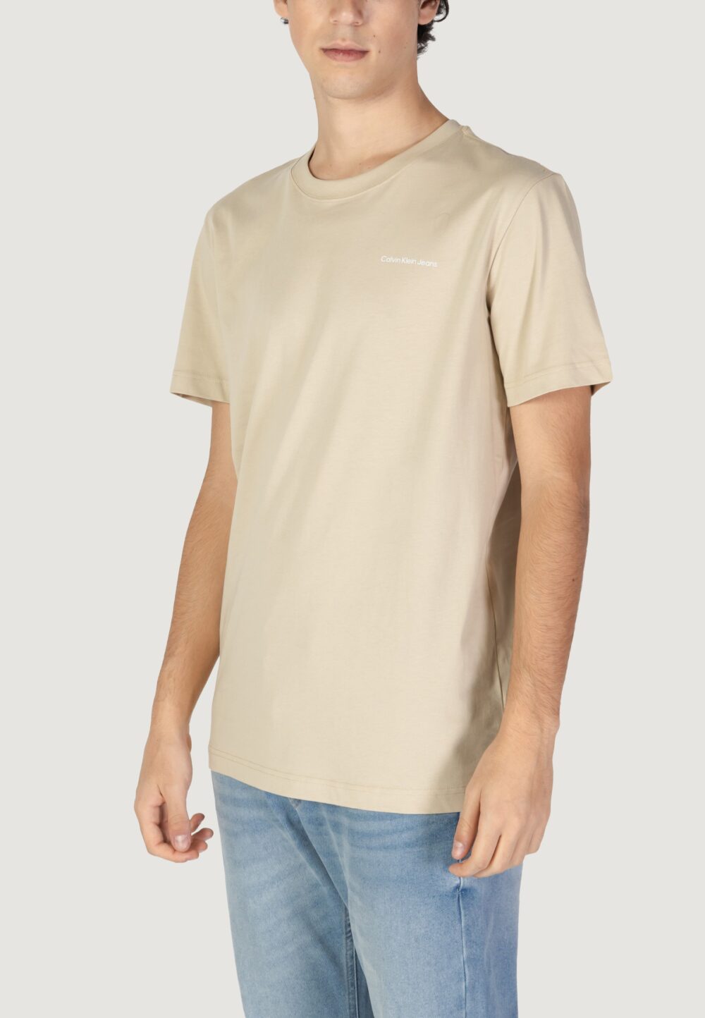 T-shirt Calvin Klein Jeans ck multibox tee Beige - Foto 2