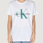 T-shirt Calvin Klein Jeans seasonal monologo Bianco - Foto 1