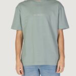 T-shirt Calvin Klein Jeans grid monogram tee VERDE SALVIA - Foto 1