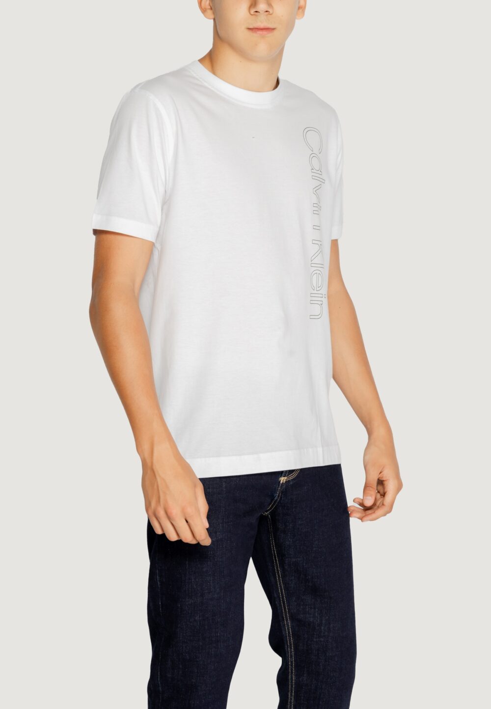 T-shirt Calvin Klein Sport pw - graphic s/s t-s Bianco - Foto 4