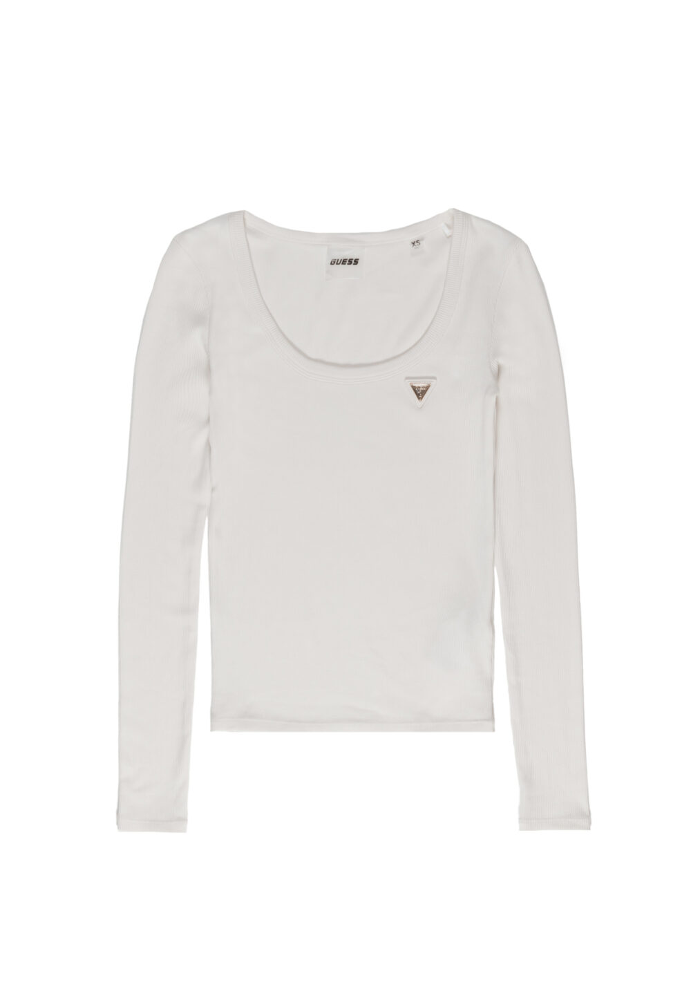 T-shirt Guess Active colette ls rib Panna - Foto 6