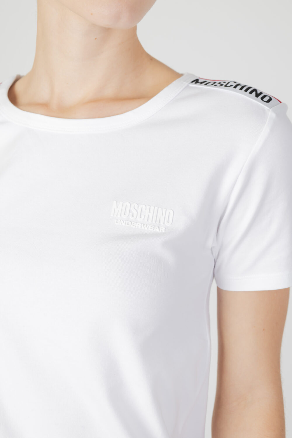 T-shirt Moschino Underwear v6a0781 4410 Bianco - Foto 9