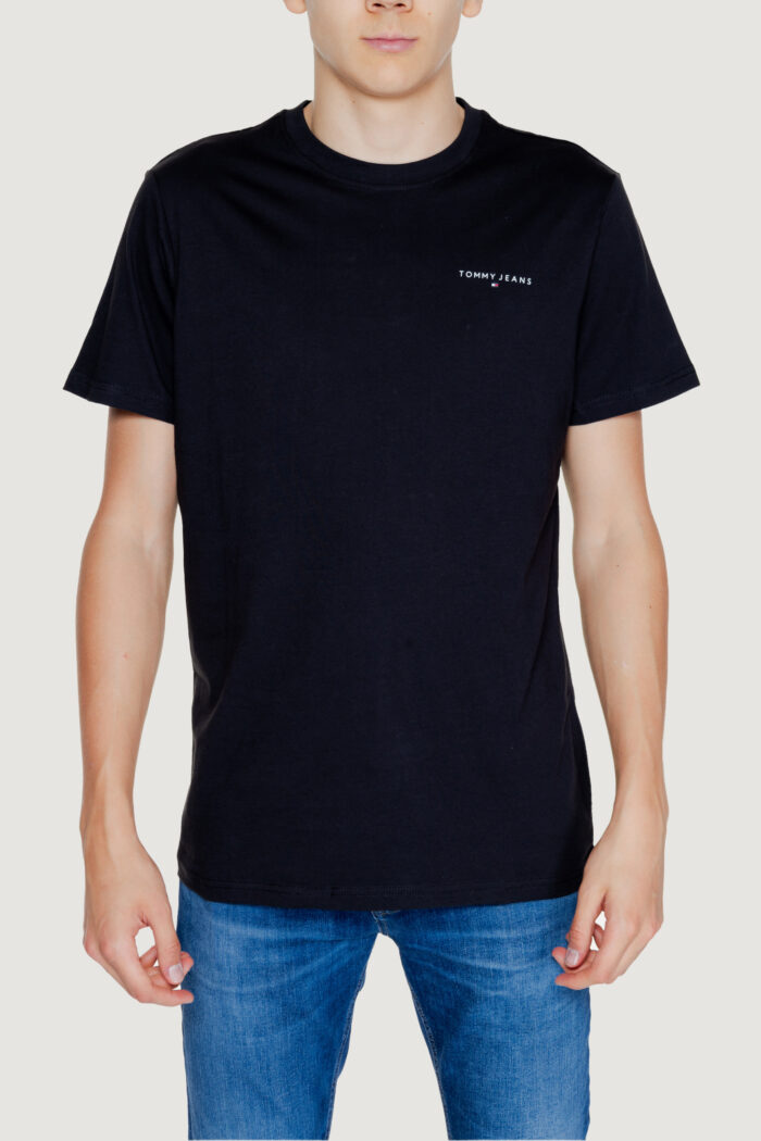 T-shirt Tommy Hilfiger Jeans tjm linear Nero