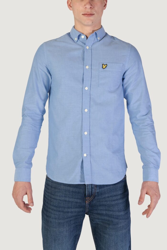 Camicia manica lunga Lyle & Scott  Celeste