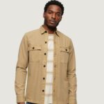 Camicia manica lunga Superdry Beige - Foto 1