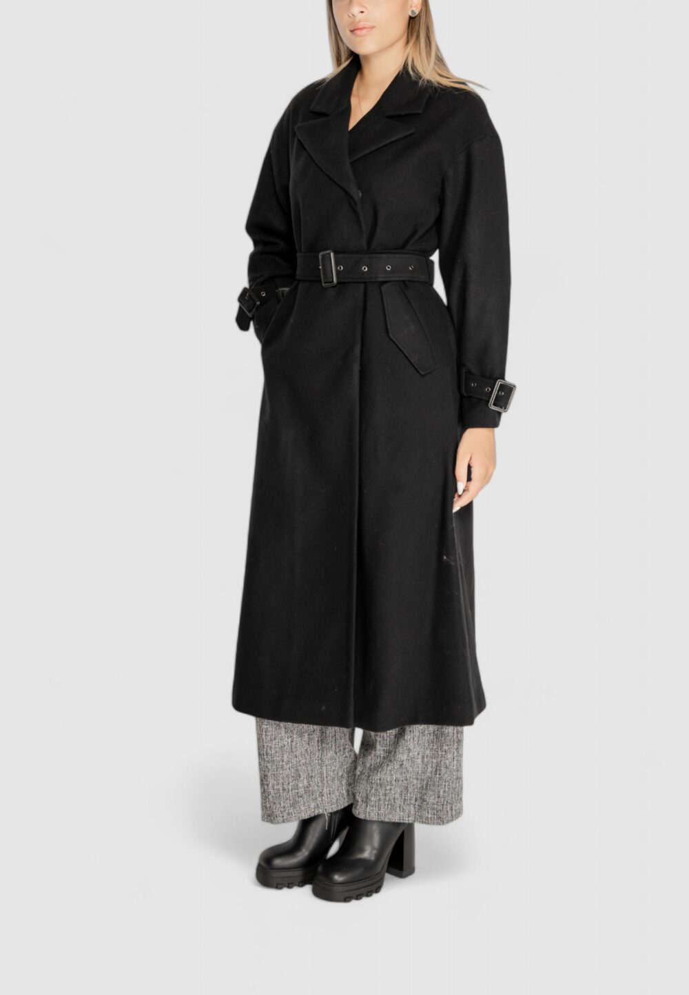 Cappotto Only onlnancy life x-long trench coat otw Nero - Foto 6