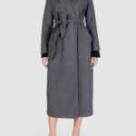 Cappotto Vero Moda vmfortuneaya xtra long coat ga boo Grigio - Foto 1