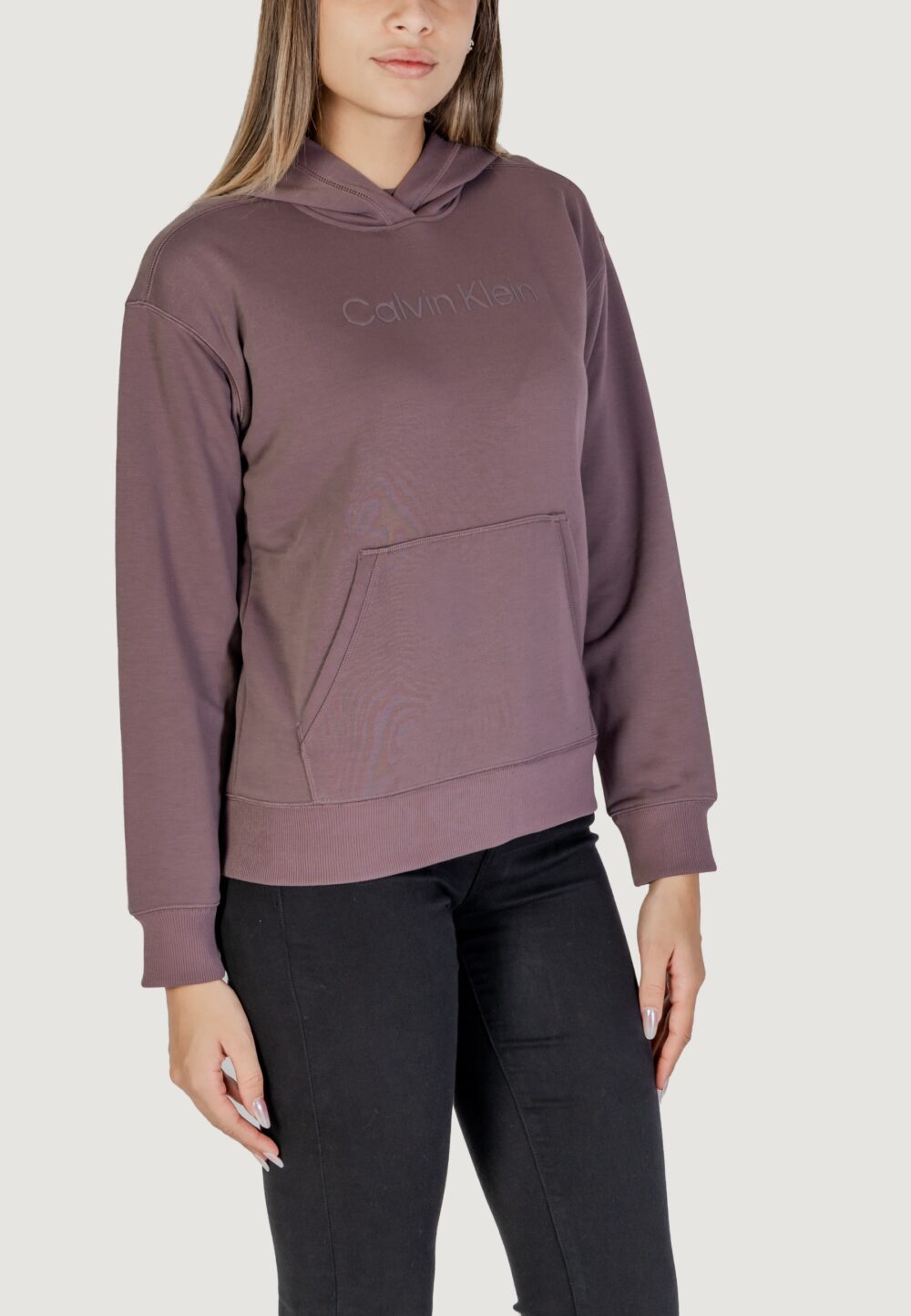 Felpa con cappuccio Calvin Klein Sport pw - pullover Viola - Foto 3