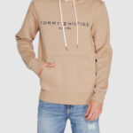 Felpa con cappuccio Tommy Hilfiger tommy logo Beige - Foto 1