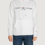 Felpa con cappuccio Tommy Hilfiger tommy logo hoody Bianco - Foto 1