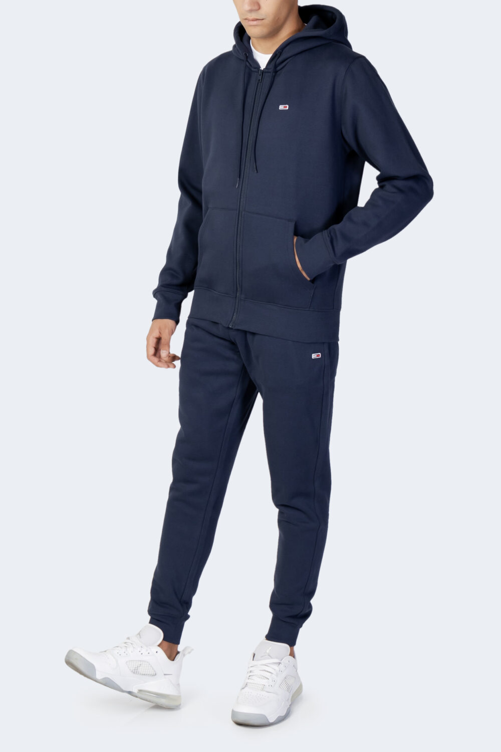 Felpa con cappuccio Tommy Hilfiger Jeans regular fleece zip hoodie Blu - Foto 2