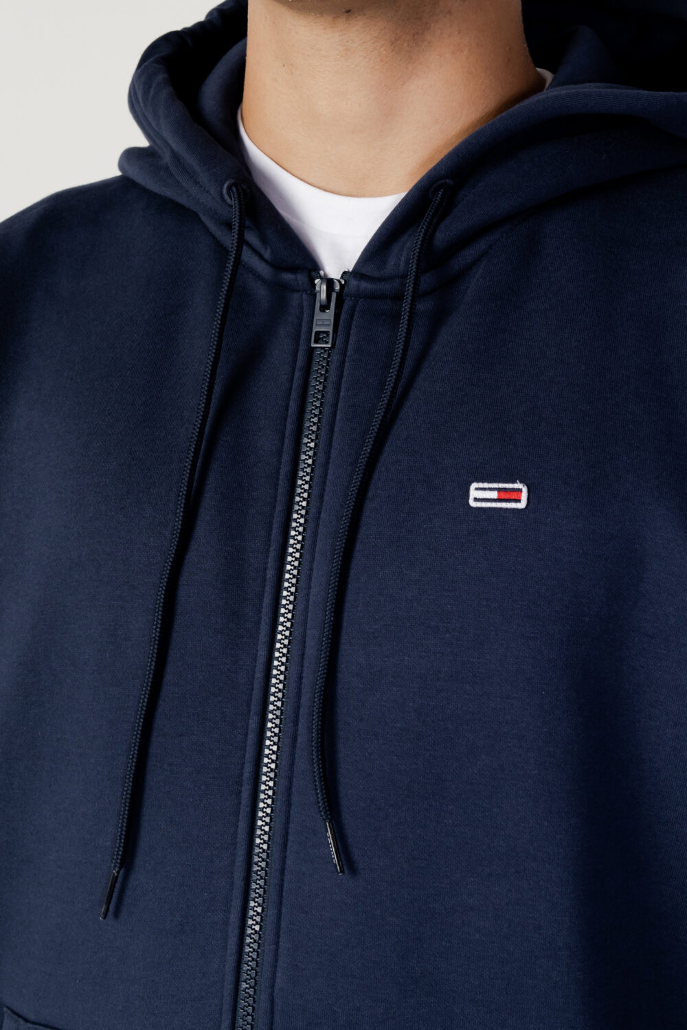 Felpa con cappuccio Tommy Hilfiger Jeans regular fleece zip hoodie Blu - Foto 3