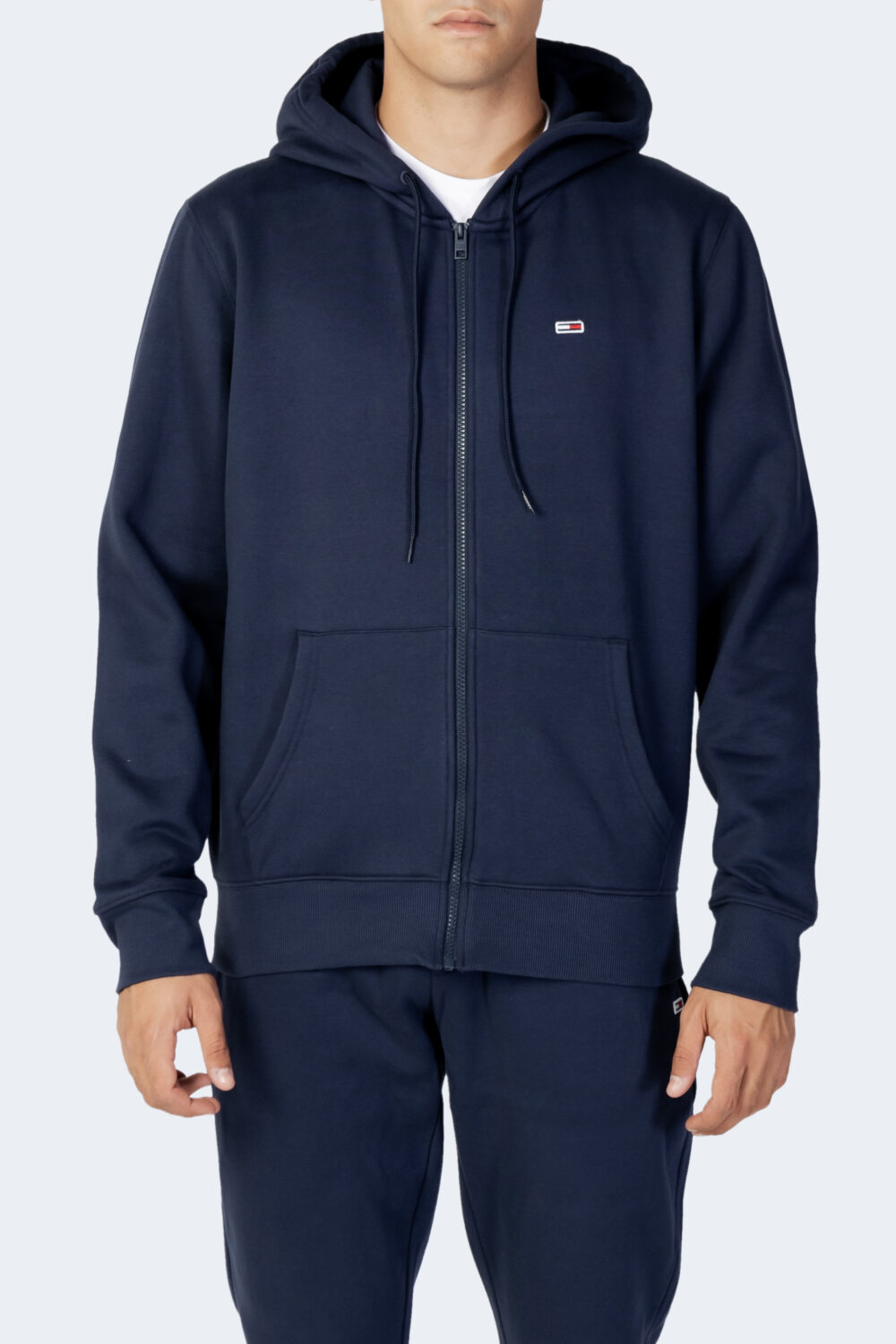 Felpa con cappuccio Tommy Hilfiger Jeans regular fleece zip hoodie Blu - Foto 6