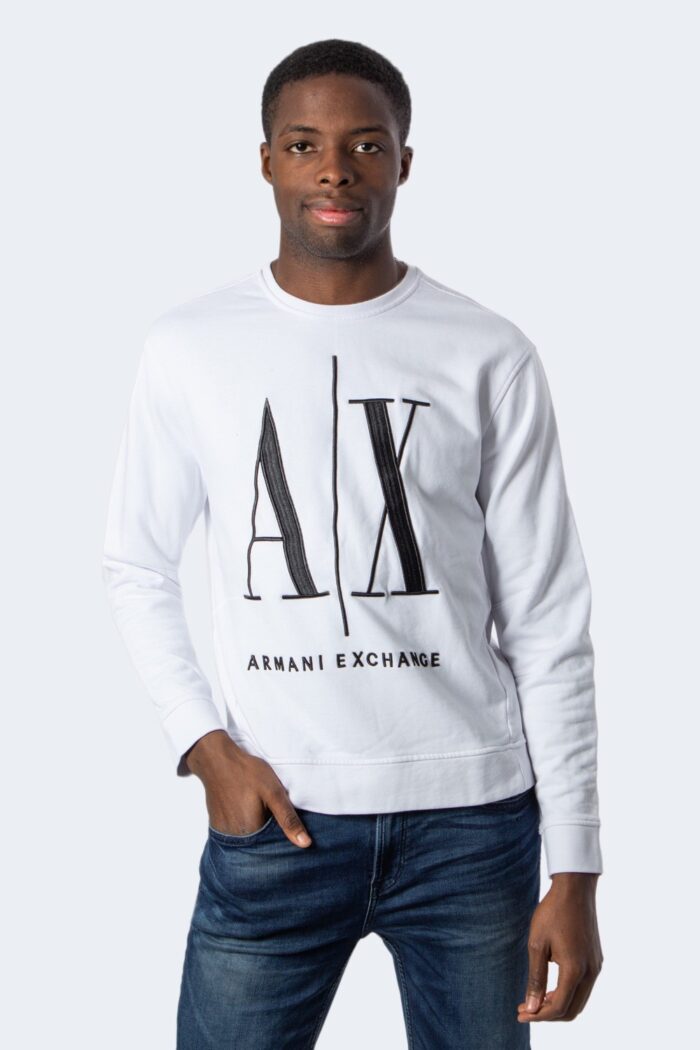 Felpa senza cappuccio Armani Exchange  Bianco