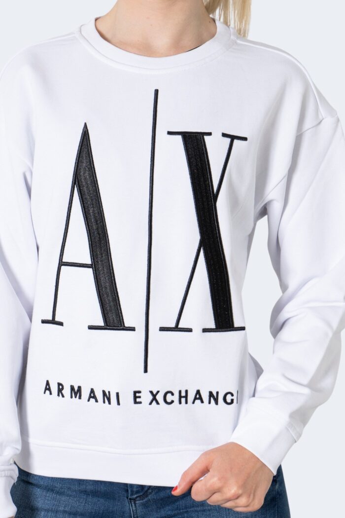 Felpa senza cappuccio Armani Exchange  Bianco