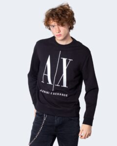 Felpa senza cappuccio Armani Exchange Nero - Foto 1