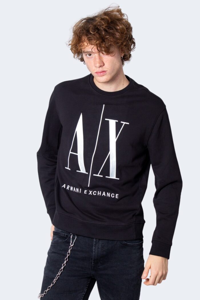 Felpa senza cappuccio Armani Exchange  Nero