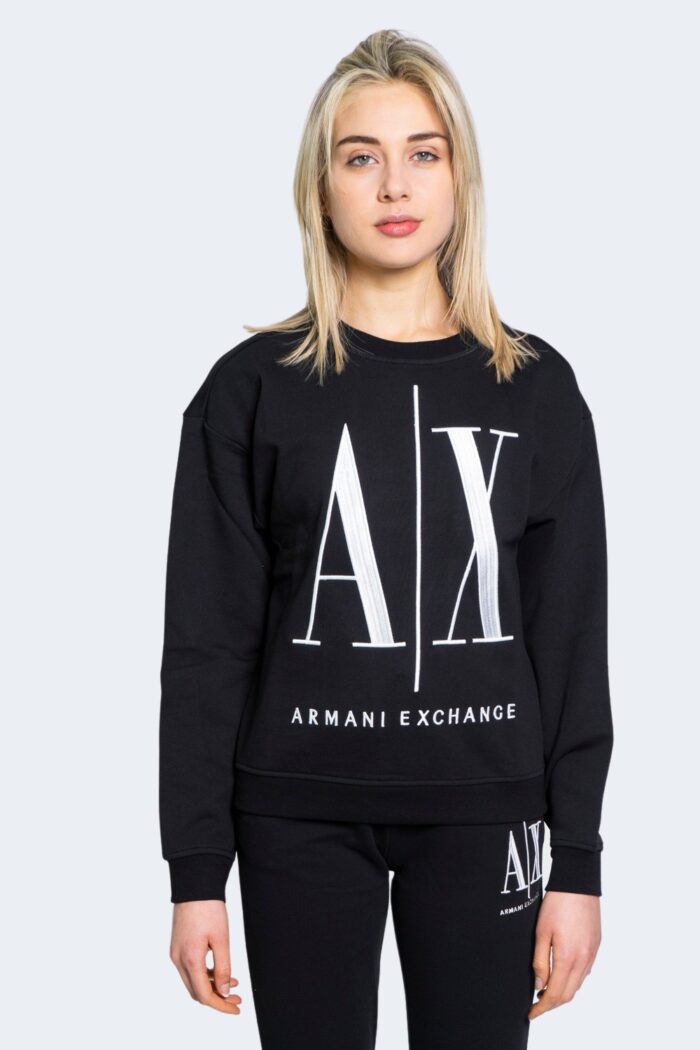 Felpa senza cappuccio Armani Exchange  Nero