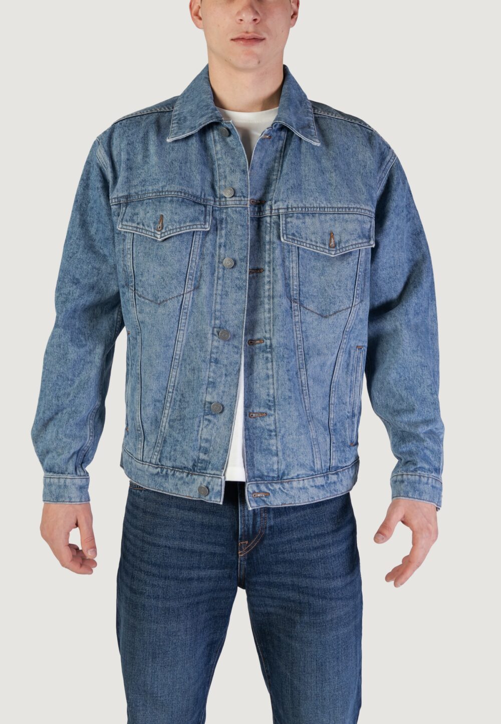 Giacchetto Boss 10258237 Denim chiaro - Foto 1