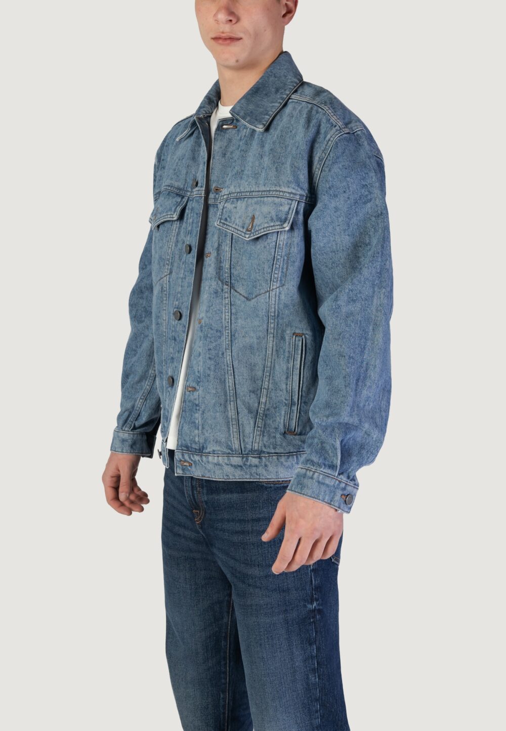 Giacchetto Boss 10258237 Denim chiaro - Foto 4