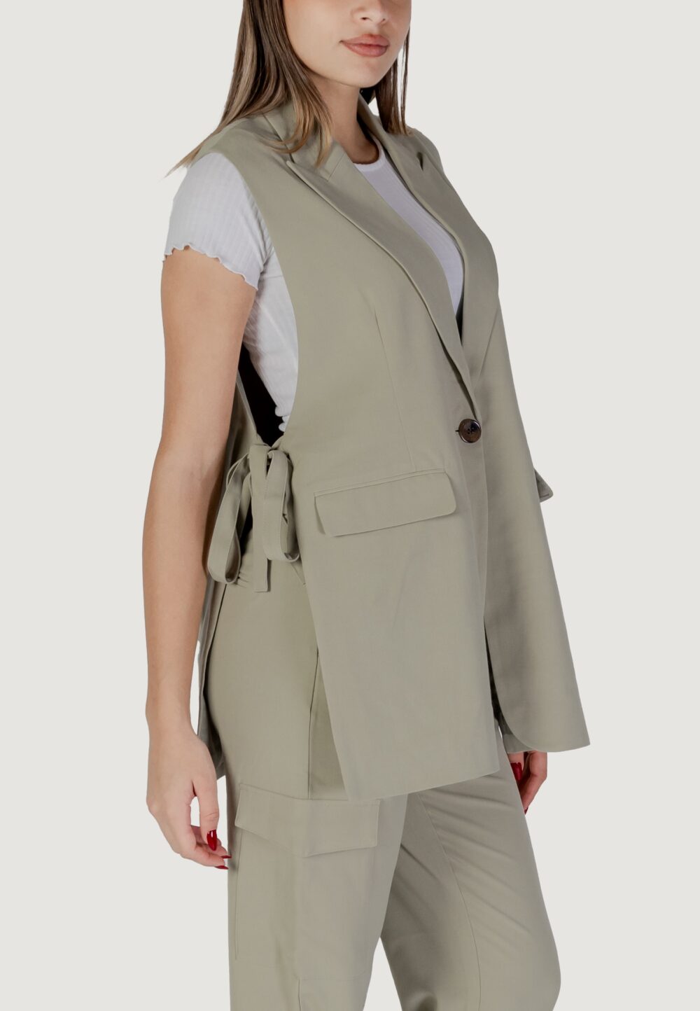 Gilet da completo B.YOUNG bydanta lo waistcoat VERDE SALVIA - Foto 3